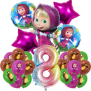 Set mare de baloane de ziua de naștere Mașa și ursul - mai multe variante