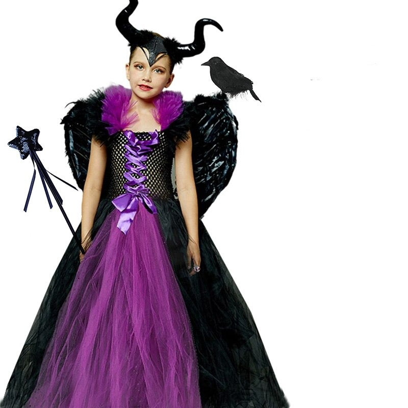 Costum pentru copii Maleficent - Regina Magiei Negre - mai multe variante