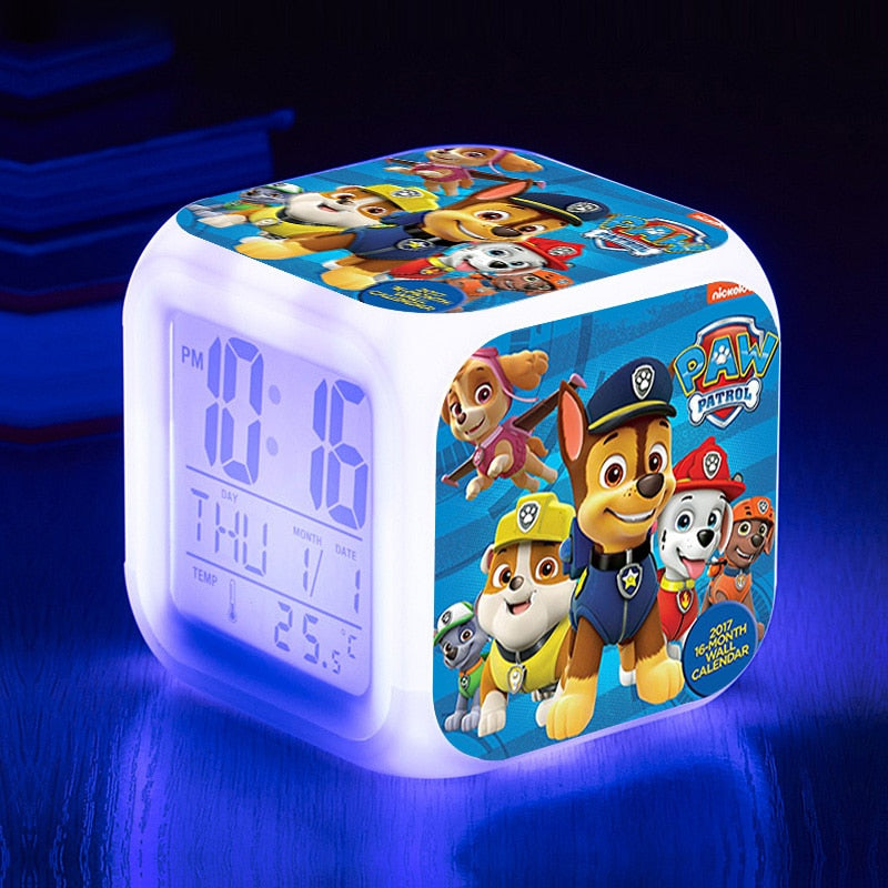 Ceas de alarmă LED PAW Patrol - mai multe variante