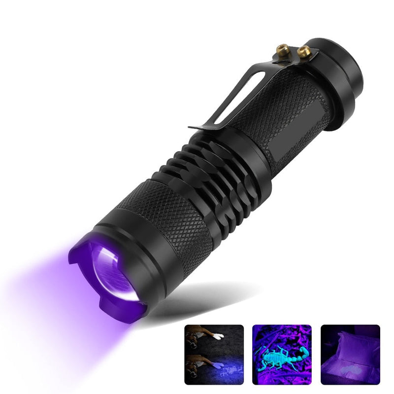 Lanternă mică cu LED-uri cu ultraviolete