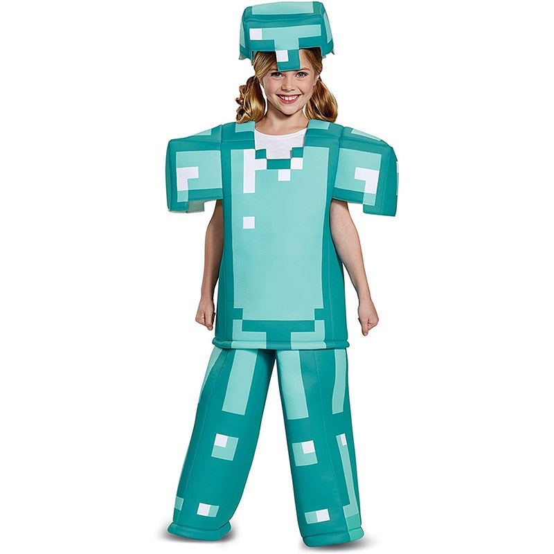 Costum pentru copii Minecraft - armura de diamant