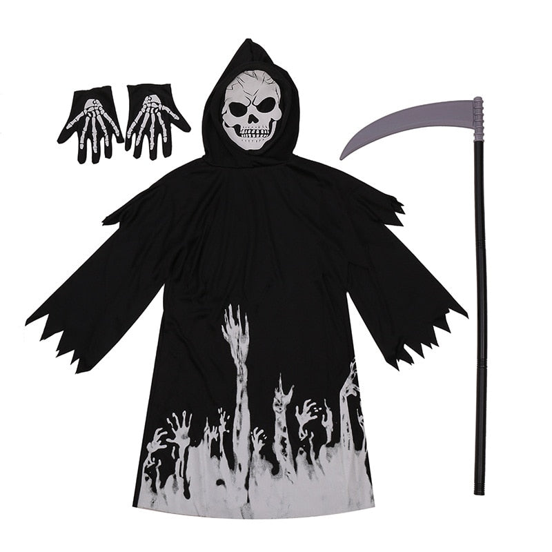 Costum fluorescent pentru copii Doamna cu coasa