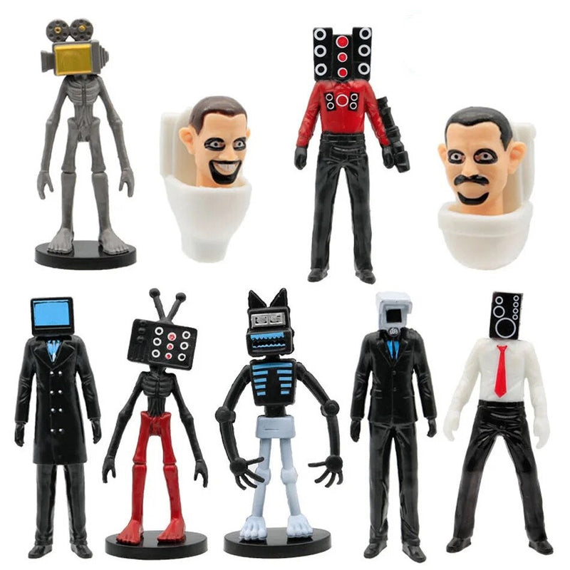 Figurine Skibidi Toaletă - 9 buc