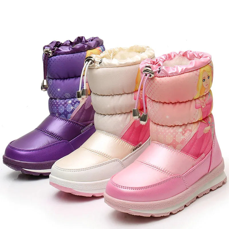 Fete impermeabil de iarnă prințesă cizme de iarnă - mai multe variante