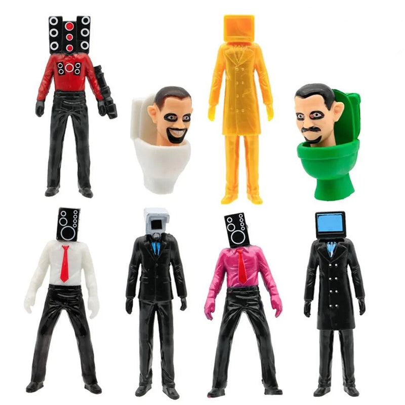 Figurine Skibidi Toaletă - 8 buc
