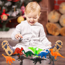 Calendar de advent cu dinozauri colorați