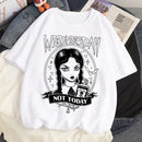 Tricou alb pentru femei Miercuri - mai multe variante