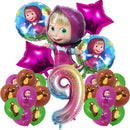 Set mare de baloane de ziua de naștere Mașa și ursul - mai multe variante