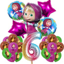 Set mare de baloane de ziua de naștere Mașa și ursul - mai multe variante