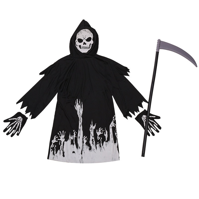 Costum fluorescent pentru copii Doamna cu coasa