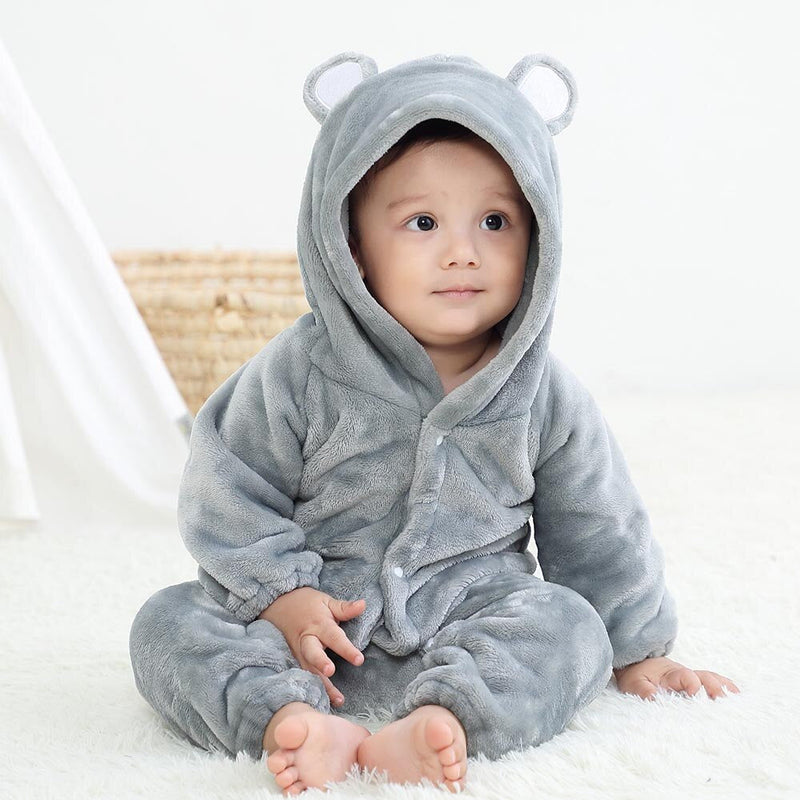 Pijama cu urechi pentru bebeluși
