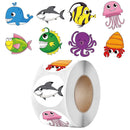 Autocolante pentru copii cu motive de animale 500 buc - mai multe variante