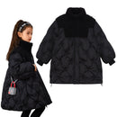 Fete jachetă lungă de iarnă