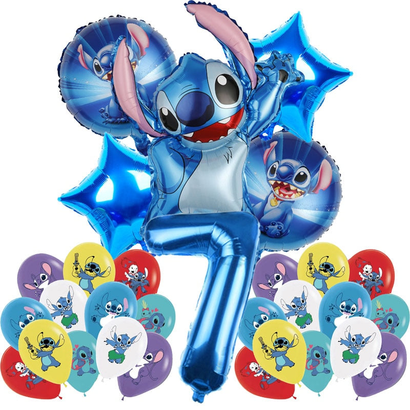 Set mare de de baloane de ziua de naștere Lilo și Stitch - mai multe variante