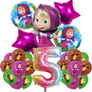 Set mare de baloane de ziua de naștere Mașa și ursul - mai multe variante