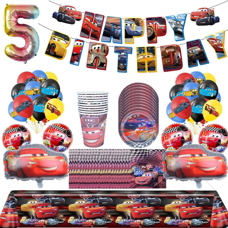 Set mare de ziua de naștere Cars - mai multe variante