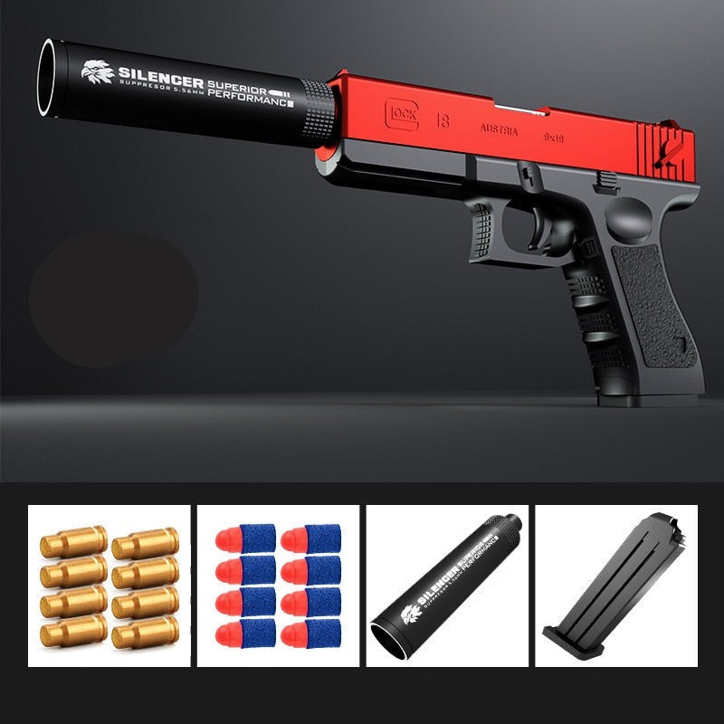 Pistol de jucărie Glock pentru copii - mai multe culori