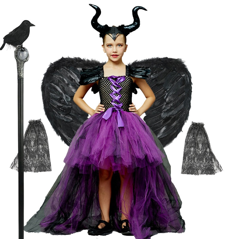 Costum pentru copii Maleficent - Regina Magiei Negre - mai multe variante