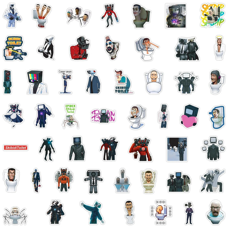 Skibidi Stickere pentru toaletă - mai multe variante