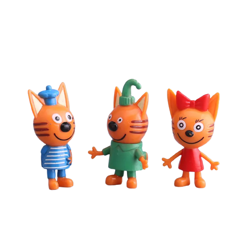 Figurine Trei pisicuțe - 5 buc