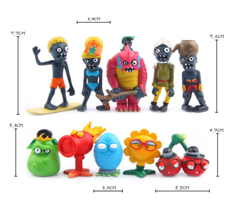 Figurine Plants vs Zombies - 10 buc