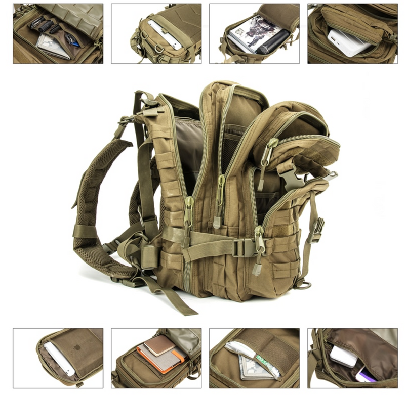 Rucsac verde militar de 30 l
