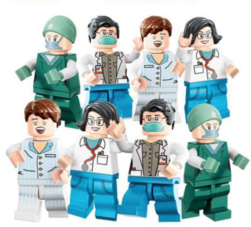 Figurine Doctori pentru Lego - 8 buc