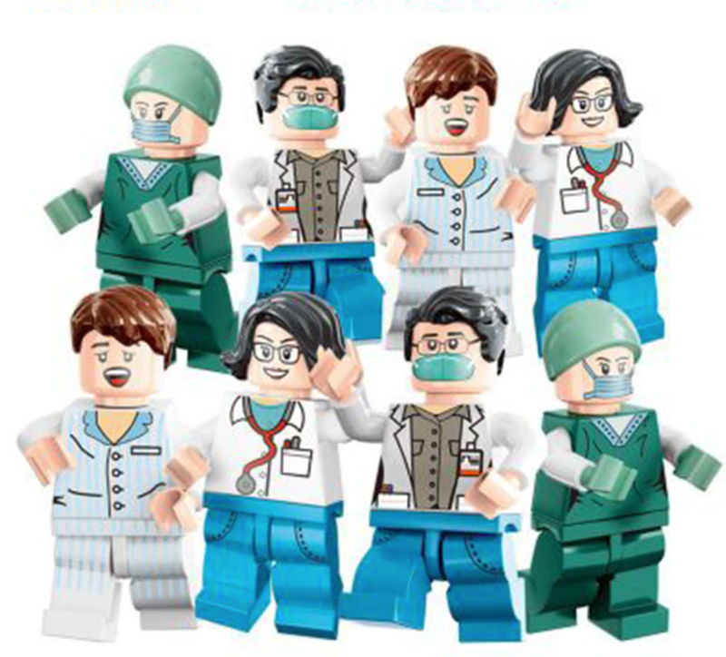 Figurine doctori pentru Lego - 8 buc