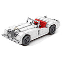 Set de mașină retro albă