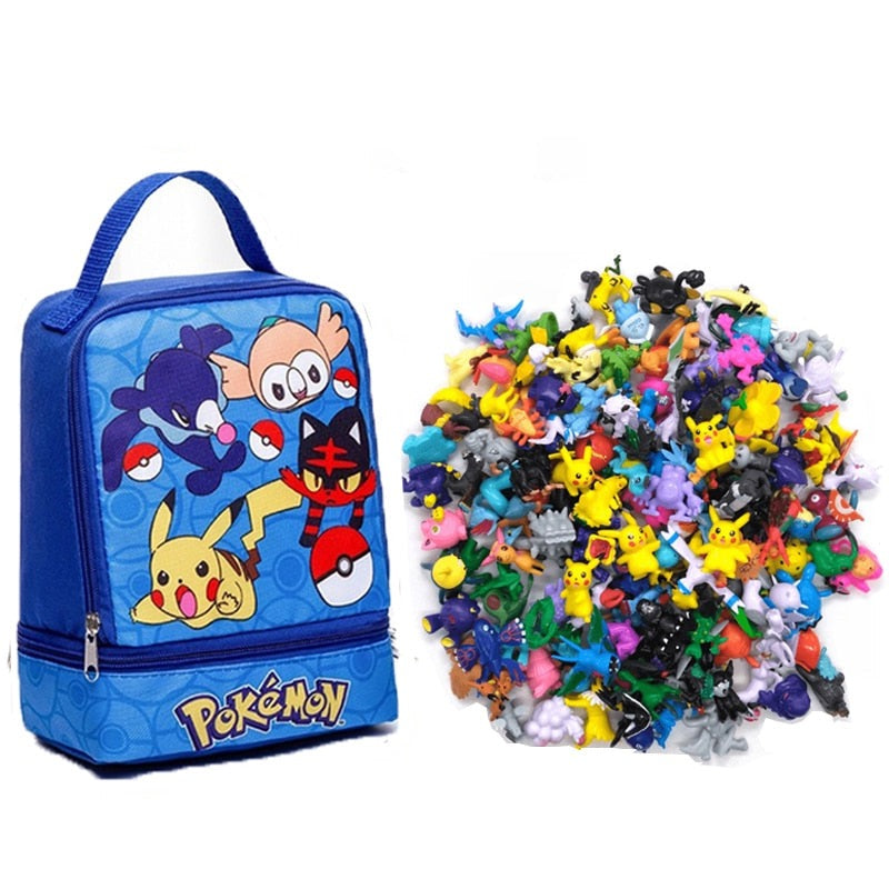 Geantă plină cu figurine Pokemon - mai multe variante
