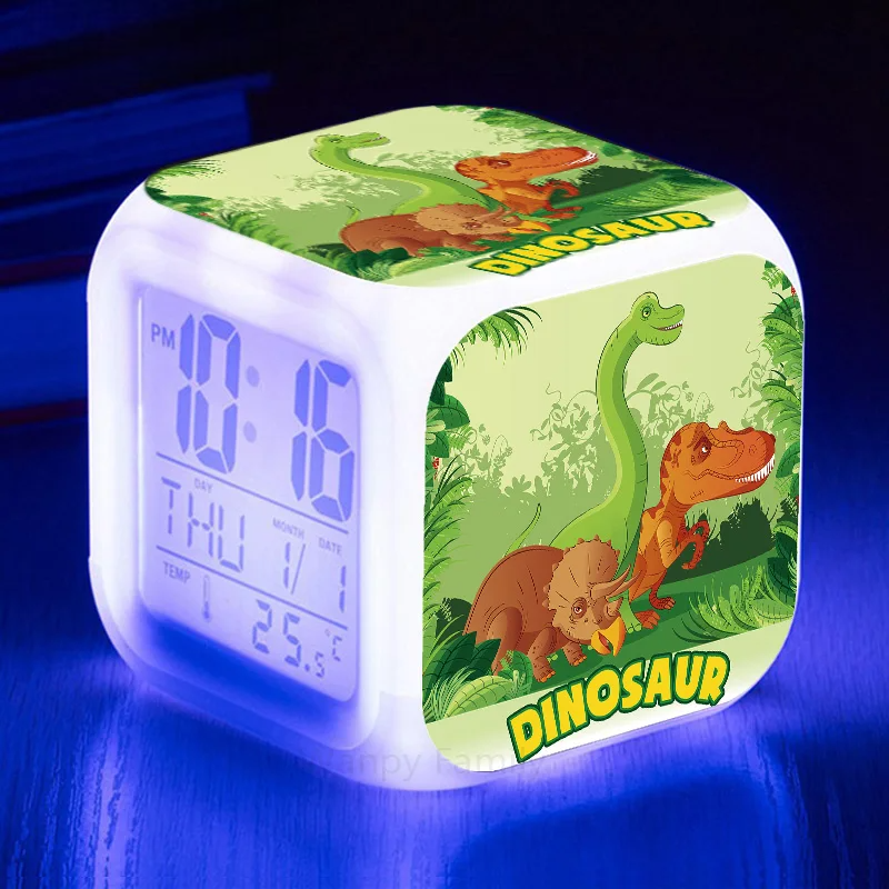 Designer LED Alarmă cu ceas cu dinozauri Jurassic World - mai multe variante