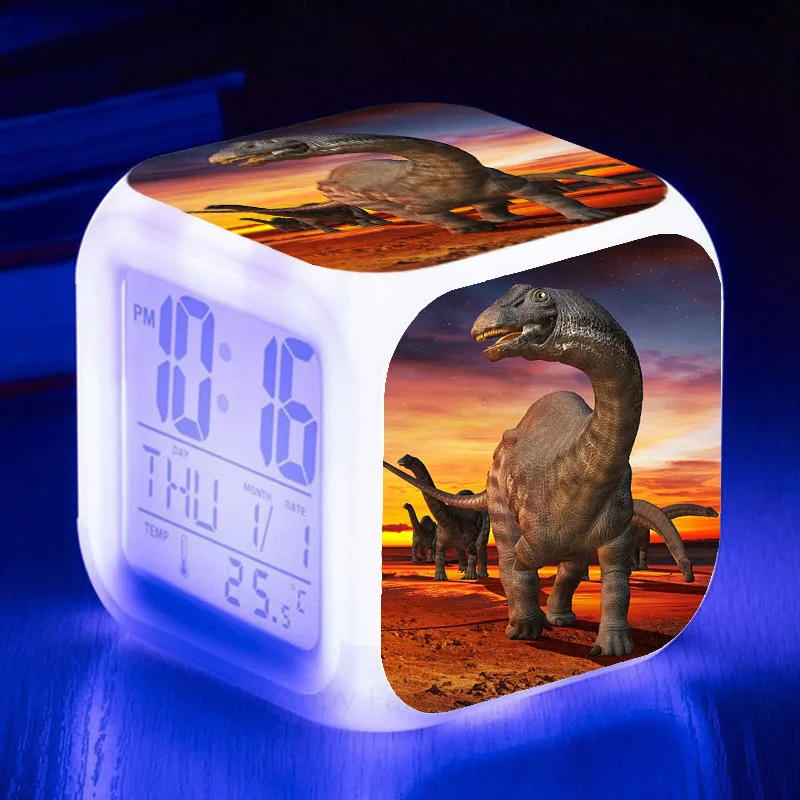 Designer LED Alarmă cu ceas cu dinozauri Jurassic World - mai multe variante