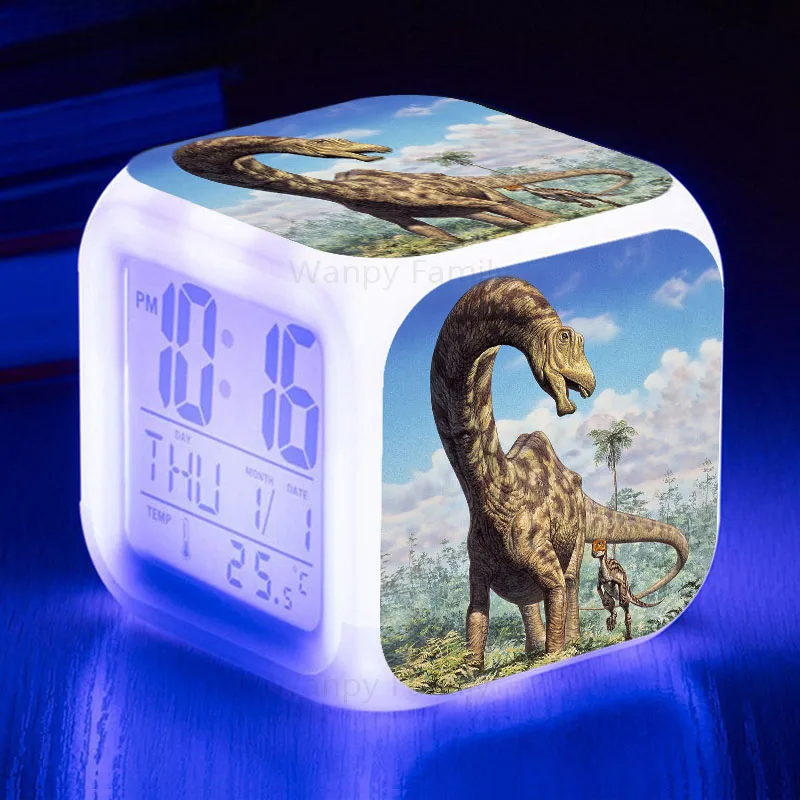 Designer LED Alarmă cu ceas cu dinozauri Jurassic World - mai multe variante