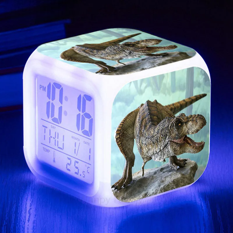 Designer LED Alarmă cu ceas cu dinozauri Jurassic World - mai multe variante