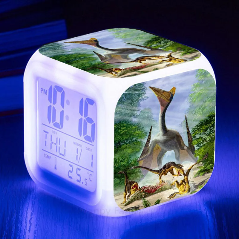 Designer LED Alarmă cu ceas cu dinozauri Jurassic World - mai multe variante