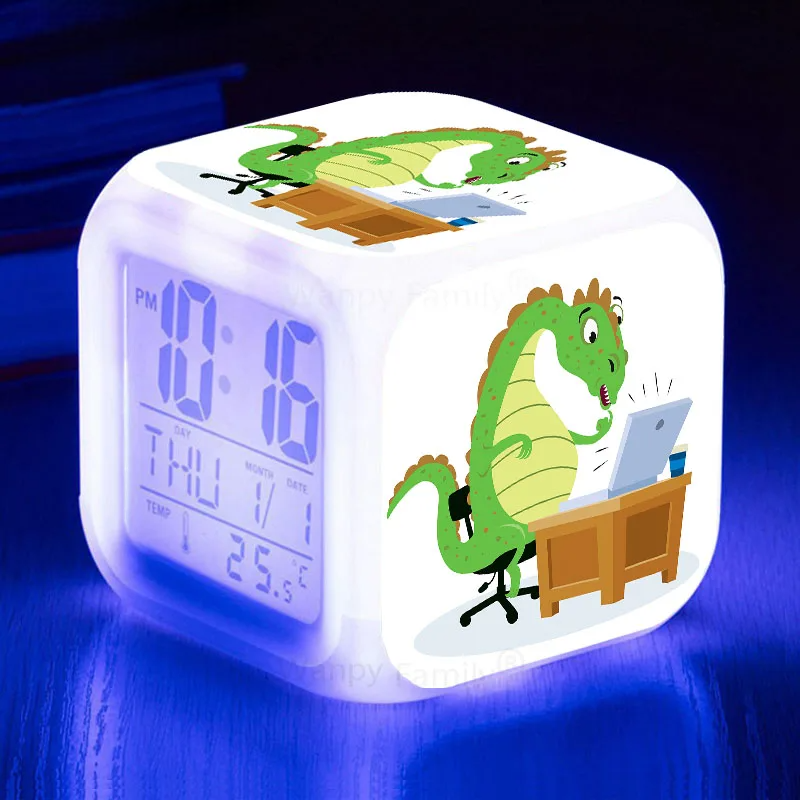 Designer LED Alarmă cu ceas cu dinozauri Jurassic World - mai multe variante