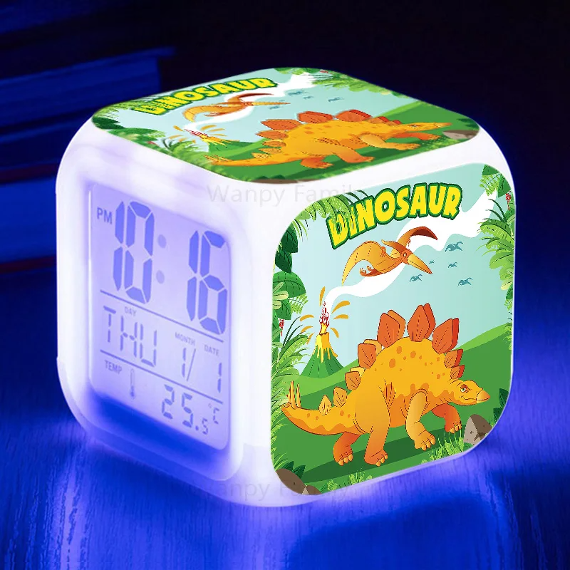 Designer LED Alarmă cu ceas cu dinozauri Jurassic World - mai multe variante