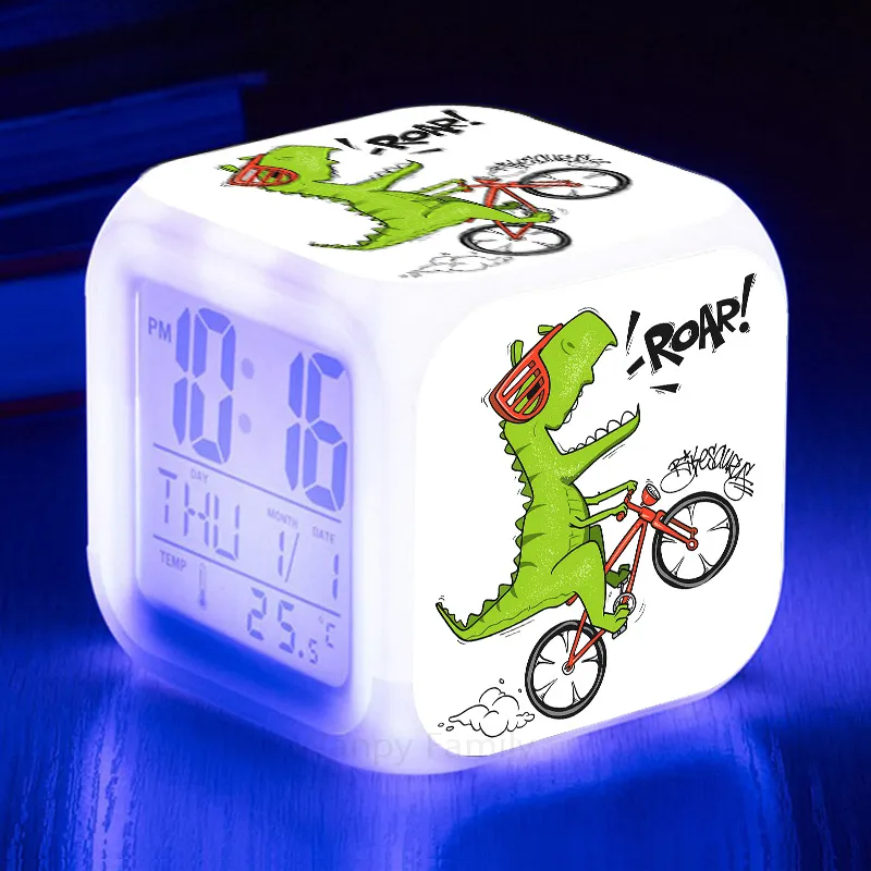 Designer LED Alarmă cu ceas cu dinozauri Jurassic World - mai multe variante