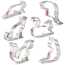 Tăietori de biscuiți de Crăciun din oțel inoxidabil - 6buc