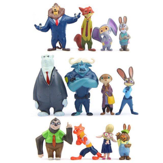 Figurine Zootropolis - 12 buc
