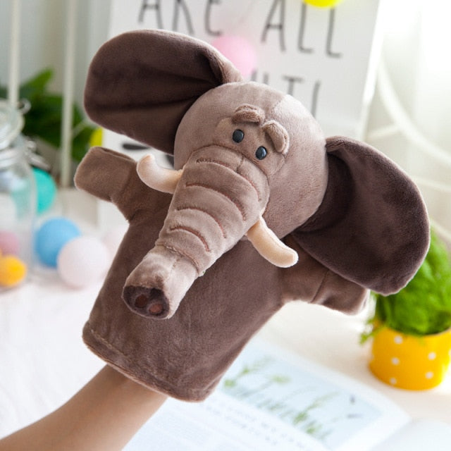 Marionetă de pluș pentru mână - elefant