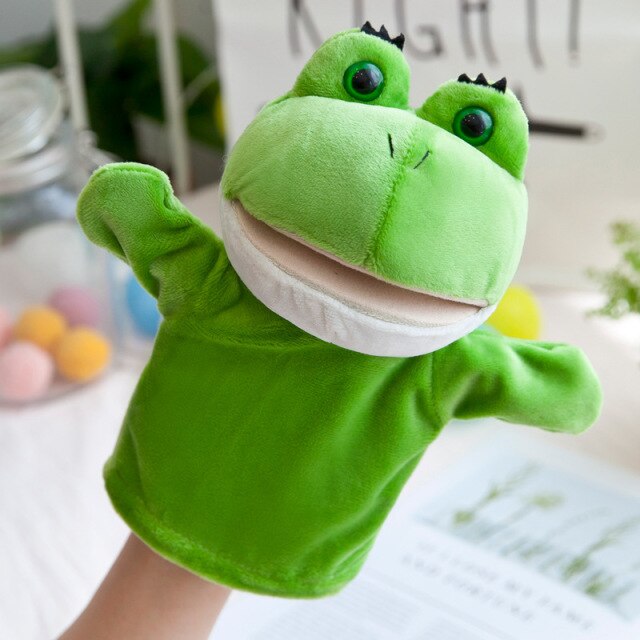 Marionetă de pluș pentru mână - broască