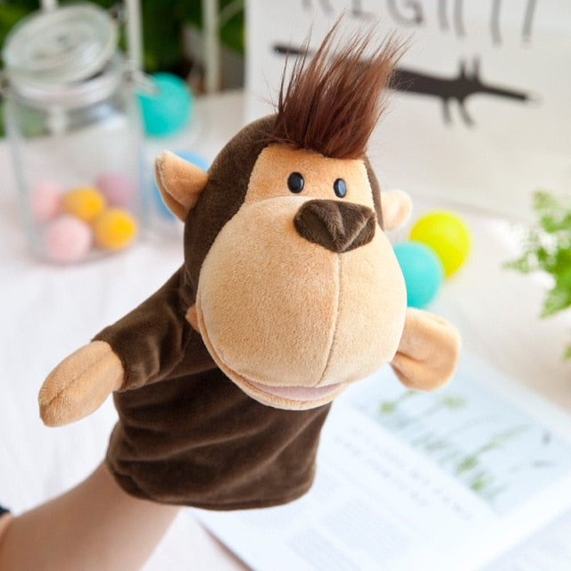 Marionetă de pluș pentru mână - maimuță - mai multe variante
