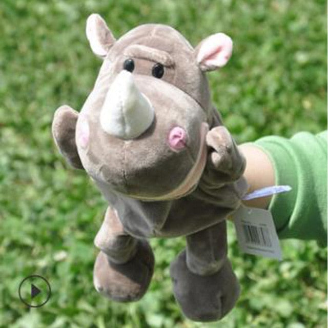 Marionetă de pluș pentru mână - rinocer