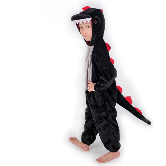 Costum de dinozaur negru