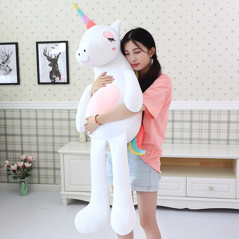 Plush unicorn alb - mai multe mărimi