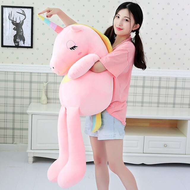 Plush unicorn roz - mai multe mărimi