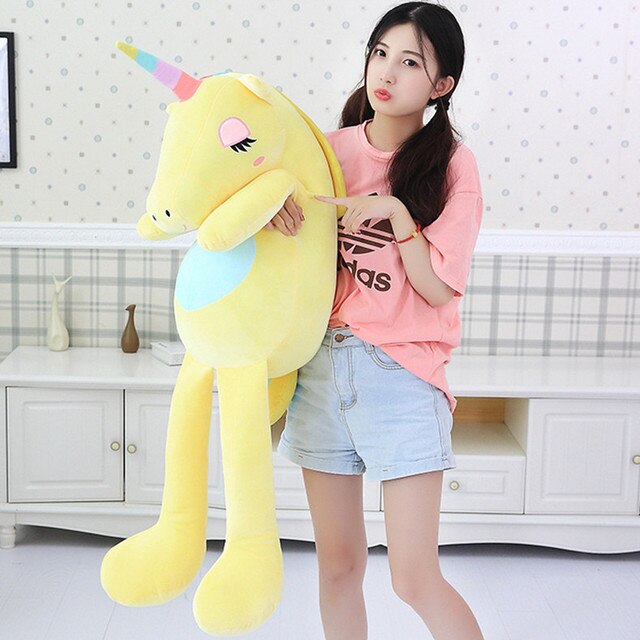 Plush unicorn galben - mai multe mărimi