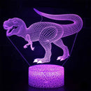 Lampă cu iluzie 3D - Velociraptor