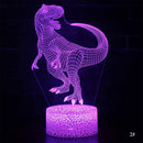 Lampă cu iluzie 3D - dinozaur